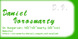 daniel vorosmarty business card